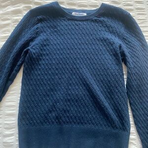 Old Navy Women's Textured Blue Sweater